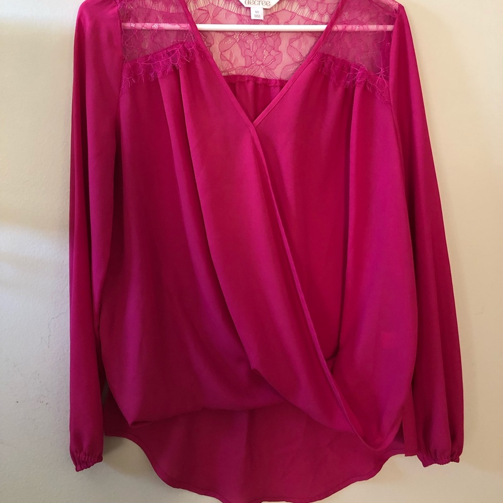 Pink Hi Lo Blouse